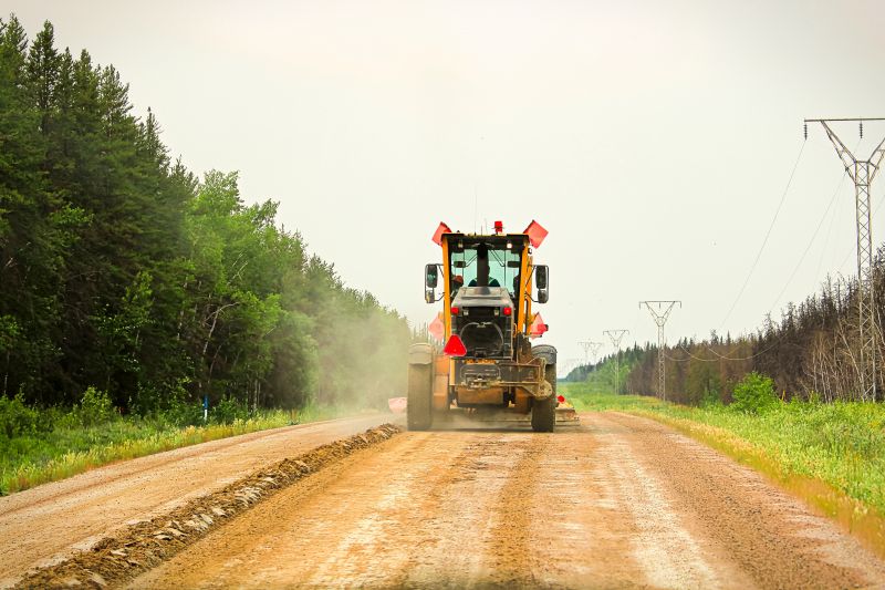 Land Grading with a Motor Grader